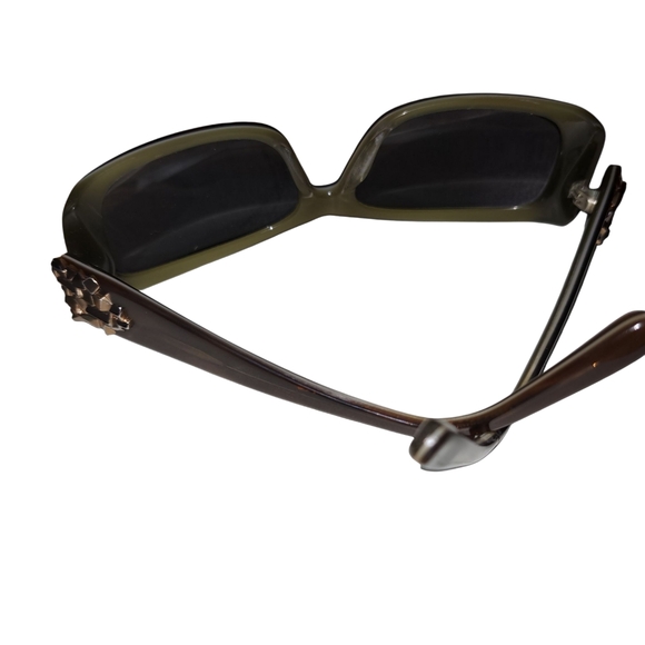 Vera Wang  Brown Sunglasses V 252 Frames With Gold Nugget Clusters. - Picture 7 of 11